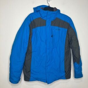 Columbia boys winter coat size 18/20‎ blue waterproof full zip